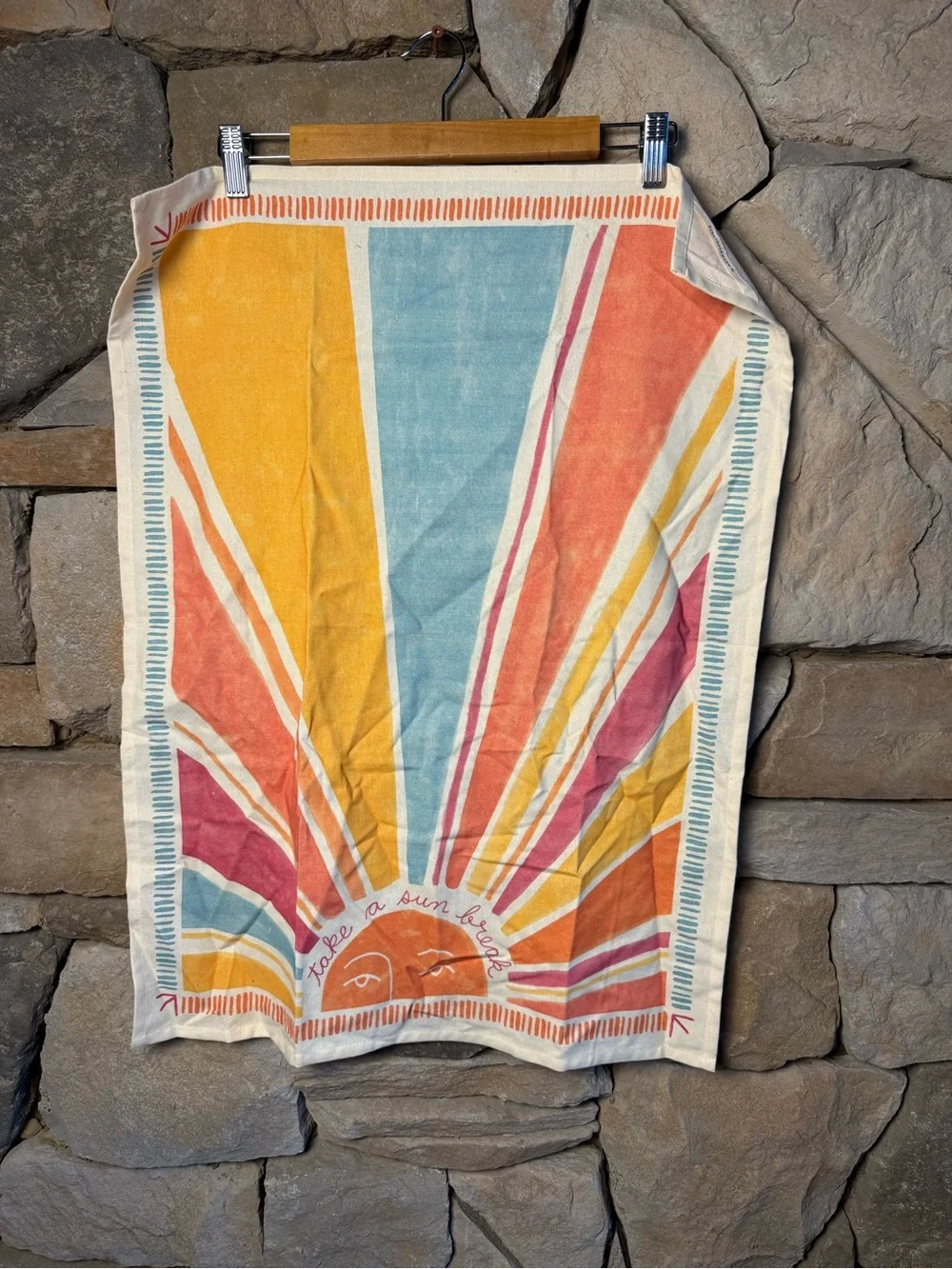 New🌟Anthropologie-Take A Sun Break Dish Towel